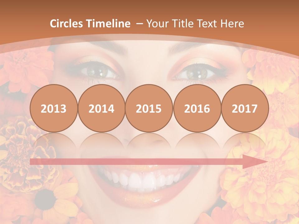 Eyes Fall Pretty PowerPoint Template