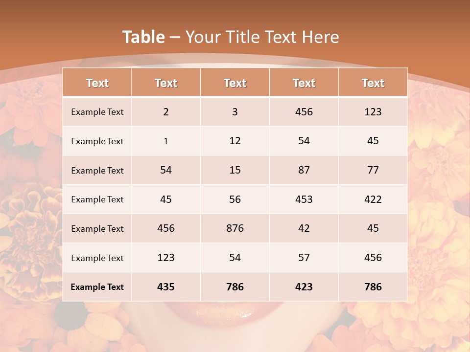 Eyes Fall Pretty PowerPoint Template