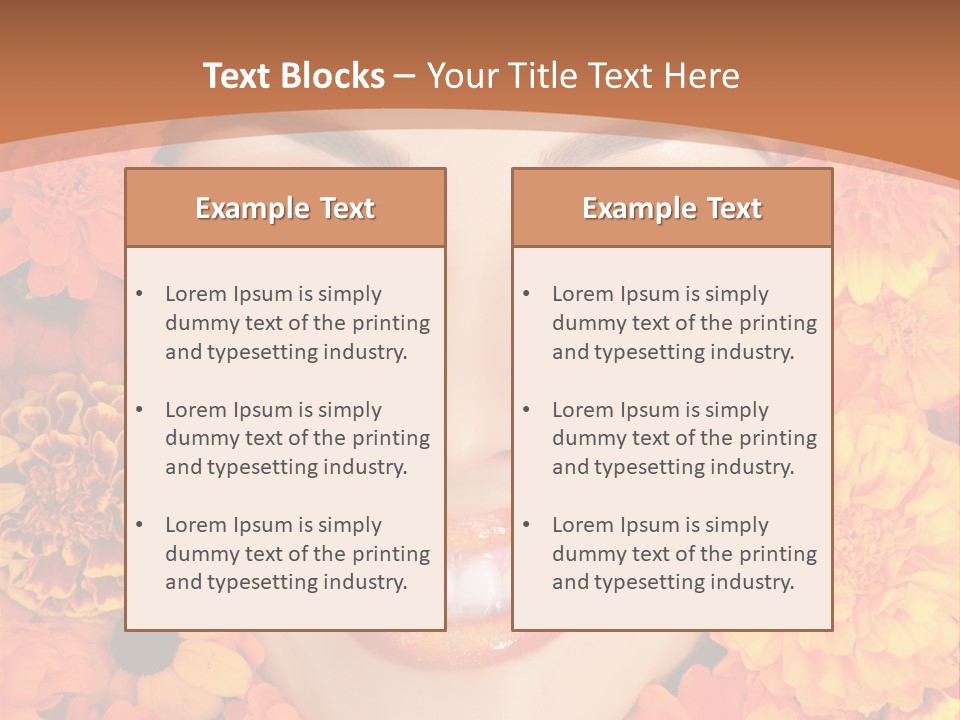 Eyes Fall Pretty PowerPoint Template