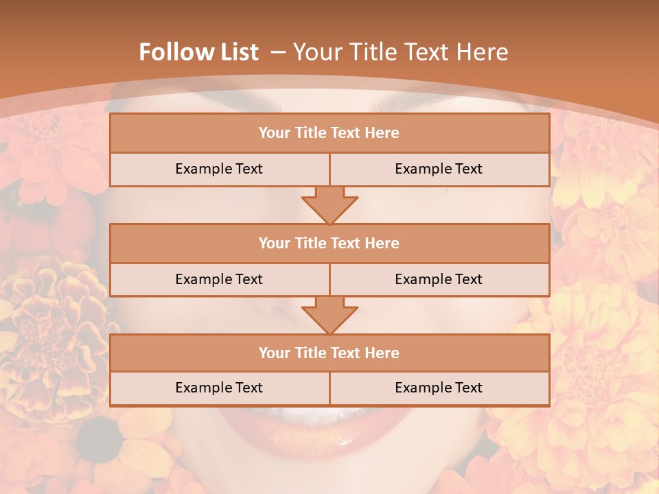 Eyes Fall Pretty PowerPoint Template