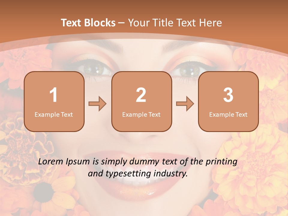 Eyes Fall Pretty PowerPoint Template