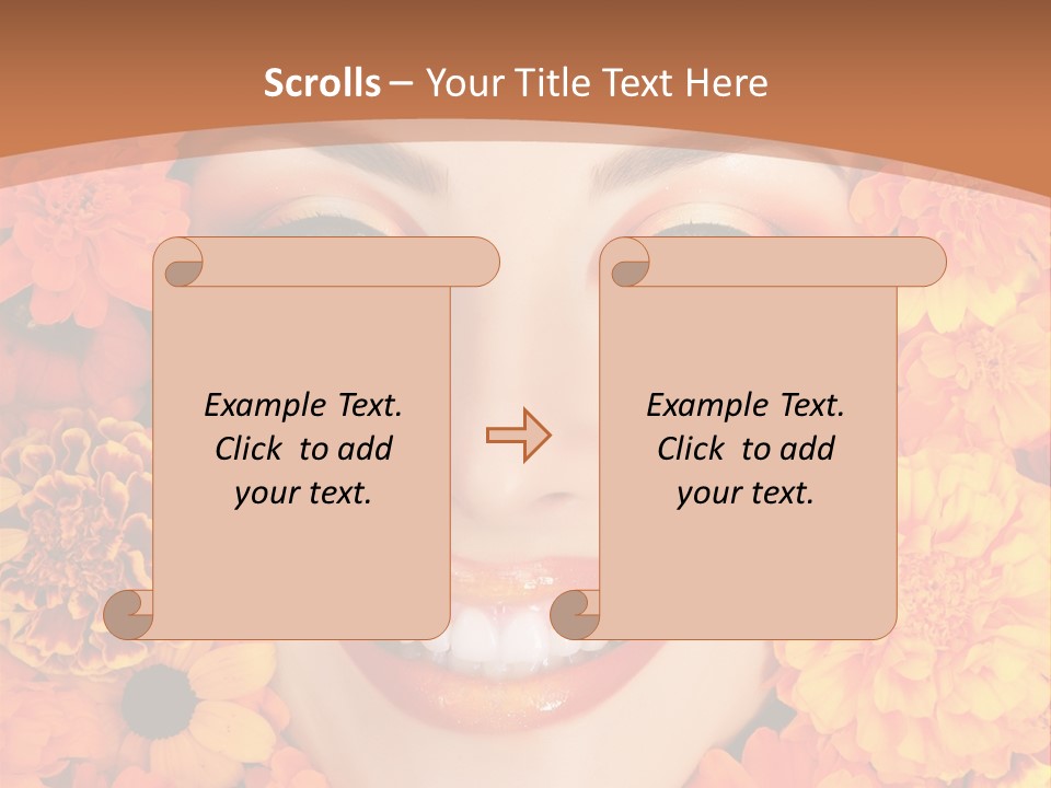 Eyes Fall Pretty PowerPoint Template