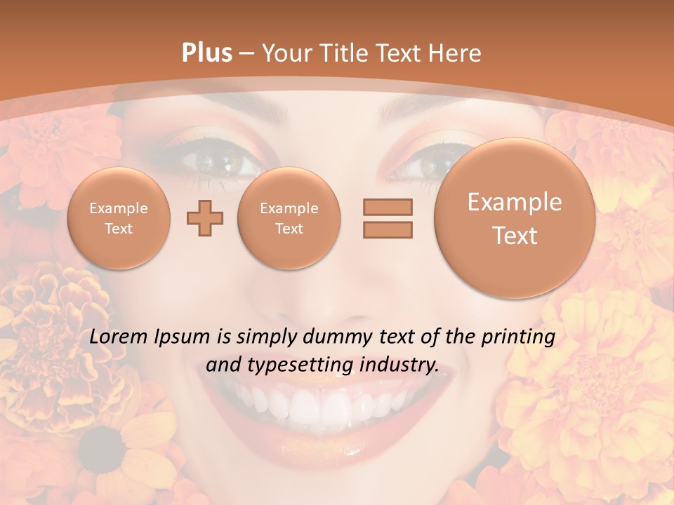 Eyes Fall Pretty PowerPoint Template