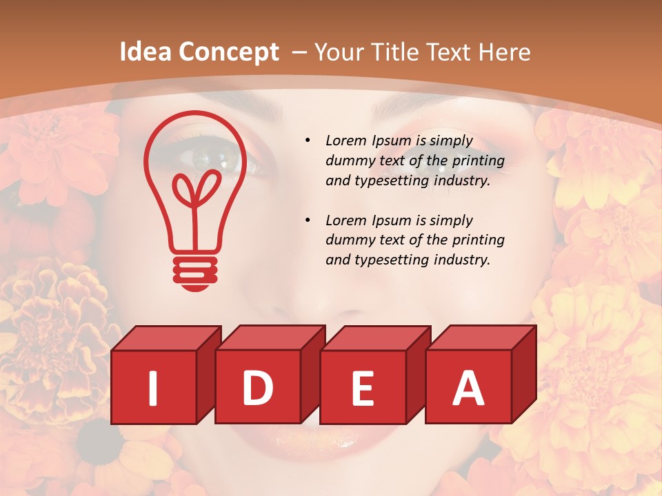 Eyes Fall Pretty PowerPoint Template