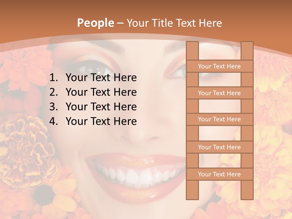 Eyes Fall Pretty PowerPoint Template