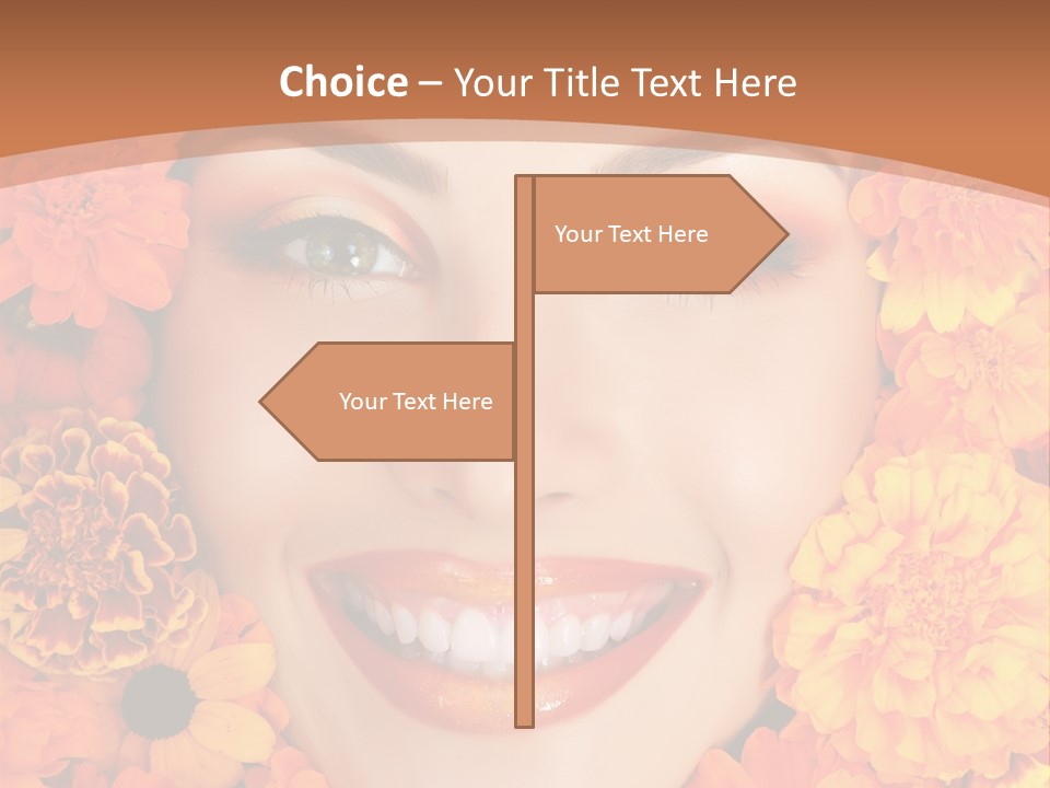 Eyes Fall Pretty PowerPoint Template