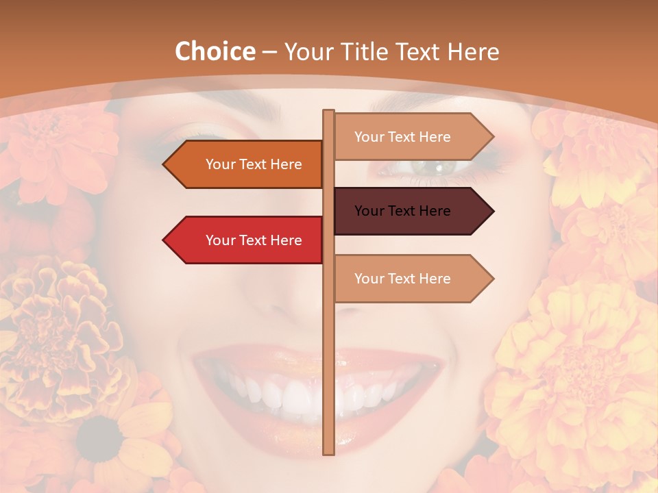 Eyes Fall Pretty PowerPoint Template