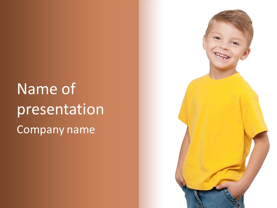 Smile Close Up Background PowerPoint Template