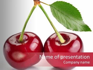 Cherry Food Perfect PowerPoint Template