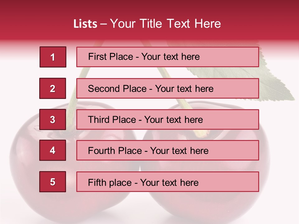 Cherry Food Perfect PowerPoint Template