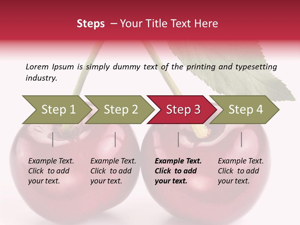 Cherry Food Perfect PowerPoint Template