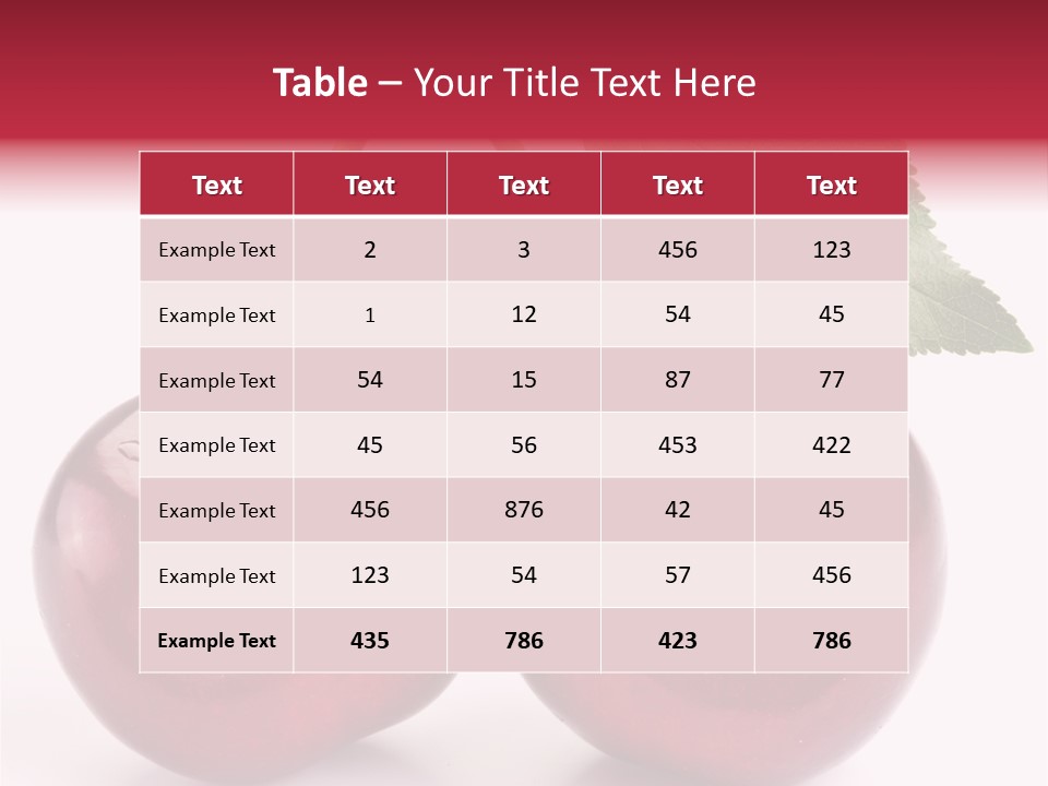 Cherry Food Perfect PowerPoint Template