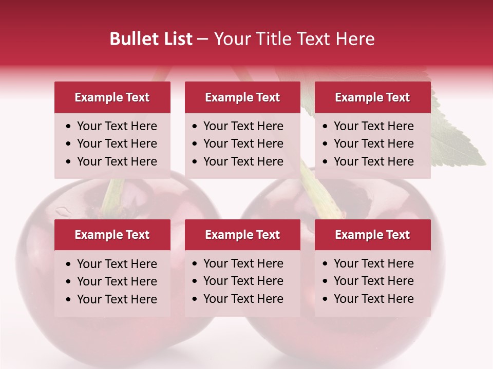 Cherry Food Perfect PowerPoint Template