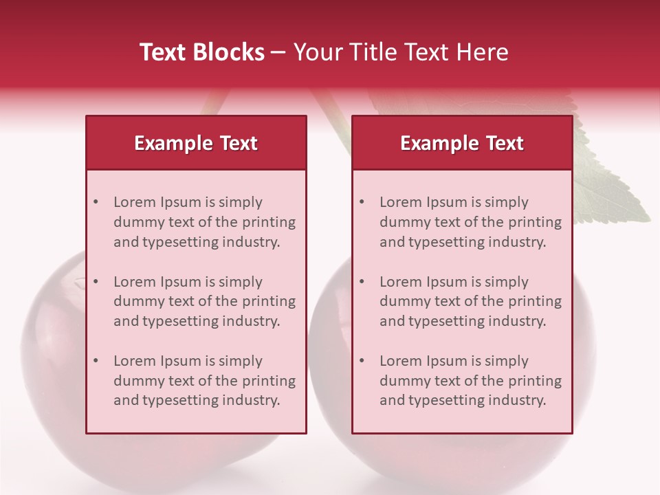 Cherry Food Perfect PowerPoint Template