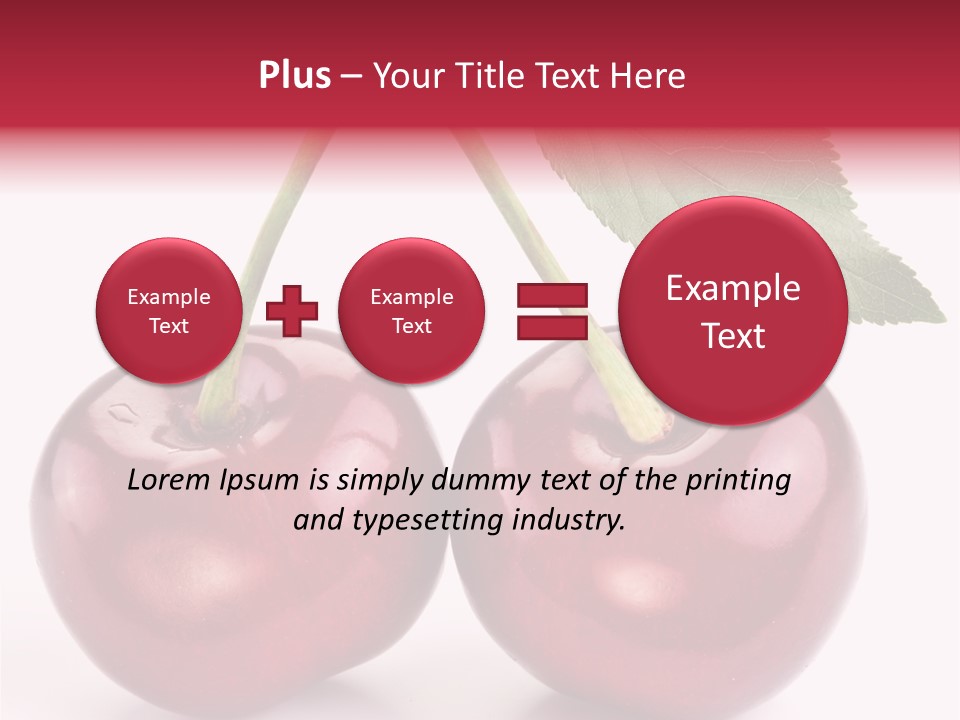 Cherry Food Perfect PowerPoint Template