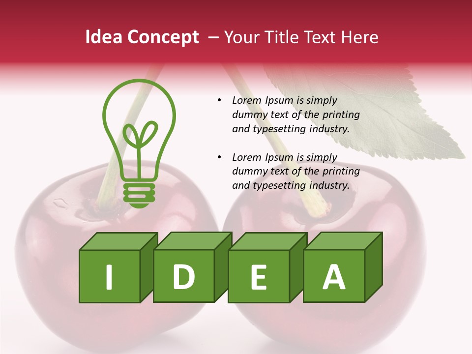Cherry Food Perfect PowerPoint Template