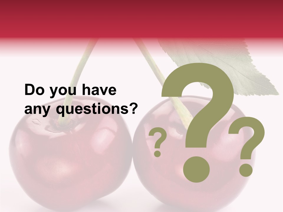 Cherry Food Perfect PowerPoint Template