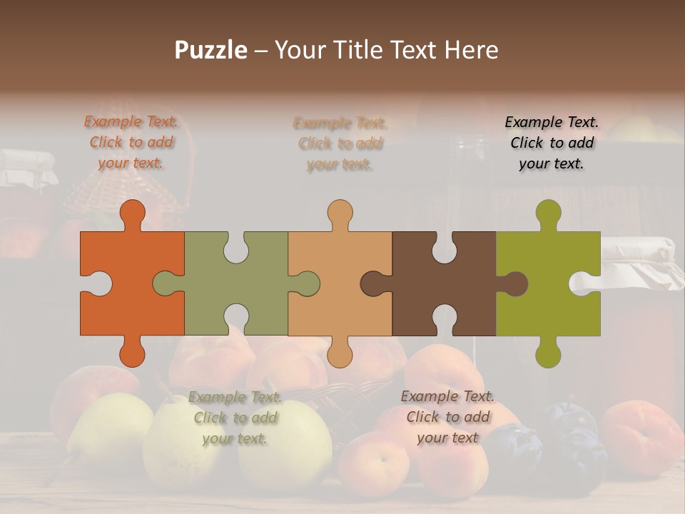 Melon Fruit Still Life PowerPoint Template