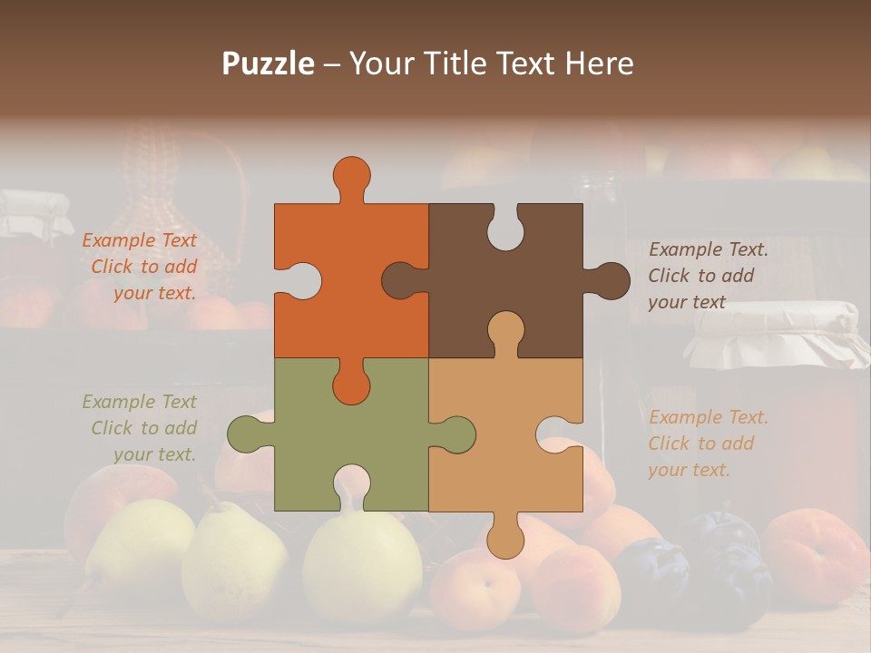 Melon Fruit Still Life PowerPoint Template