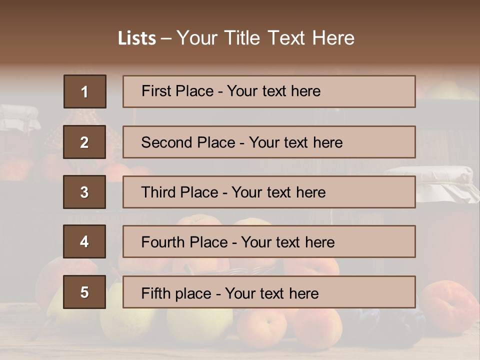 Melon Fruit Still Life PowerPoint Template