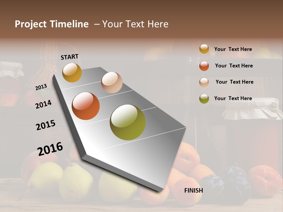 Melon Fruit Still Life PowerPoint Template