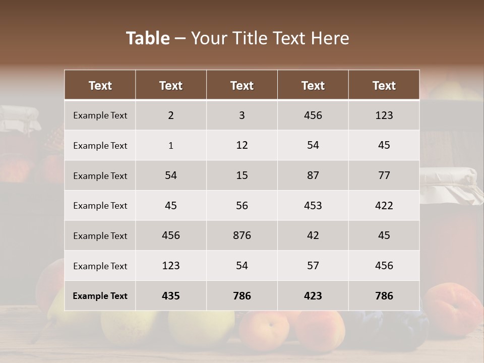 Melon Fruit Still Life PowerPoint Template