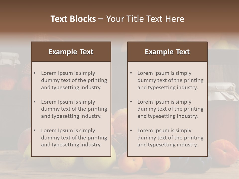 Melon Fruit Still Life PowerPoint Template