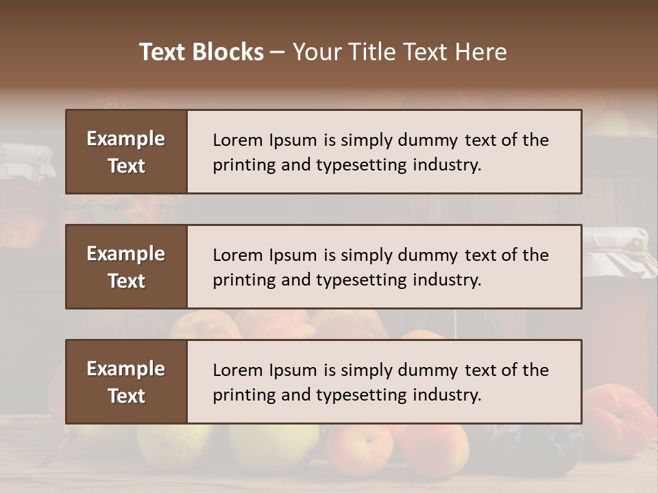 Melon Fruit Still Life PowerPoint Template