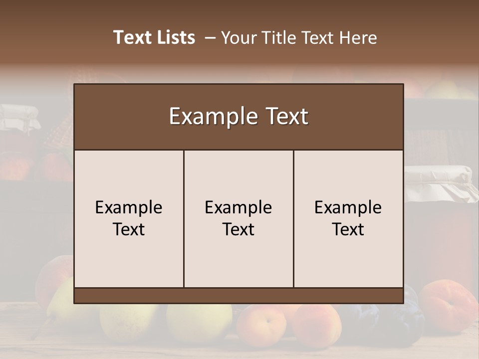 Melon Fruit Still Life PowerPoint Template