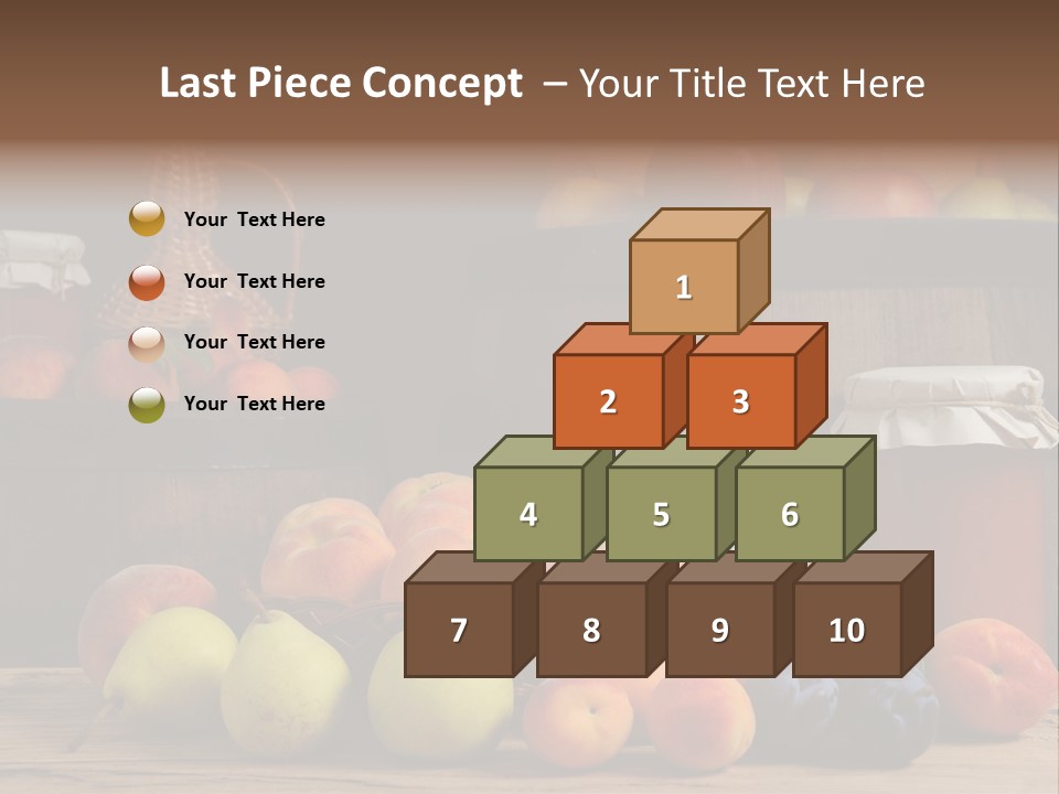 Melon Fruit Still Life PowerPoint Template