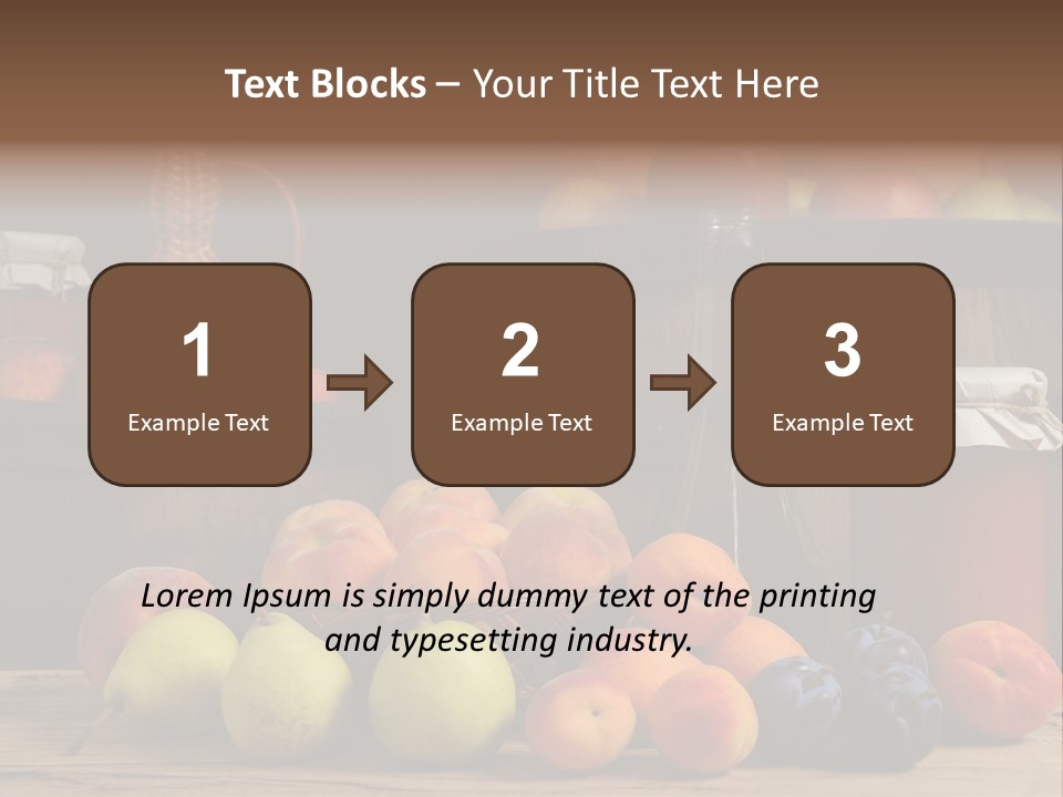 Melon Fruit Still Life PowerPoint Template