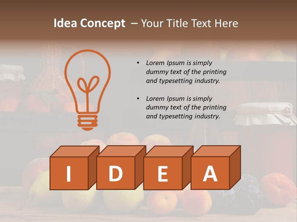 Melon Fruit Still Life PowerPoint Template