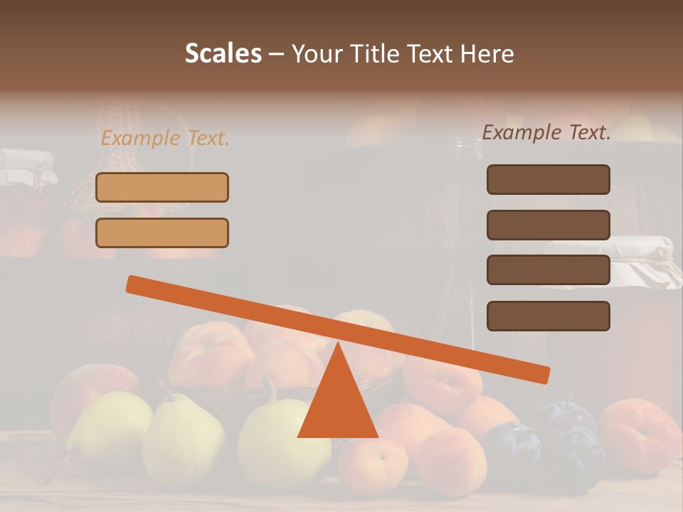 Melon Fruit Still Life PowerPoint Template