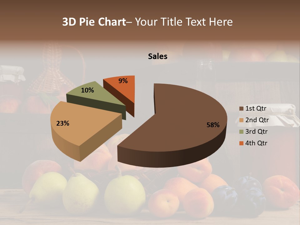 Melon Fruit Still Life PowerPoint Template
