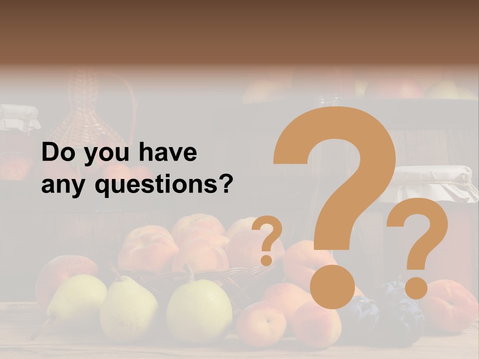 Melon Fruit Still Life PowerPoint Template