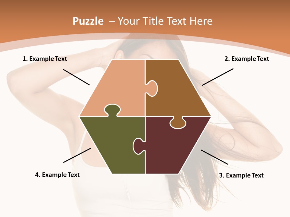 Sexy Earphones Mixed PowerPoint Template