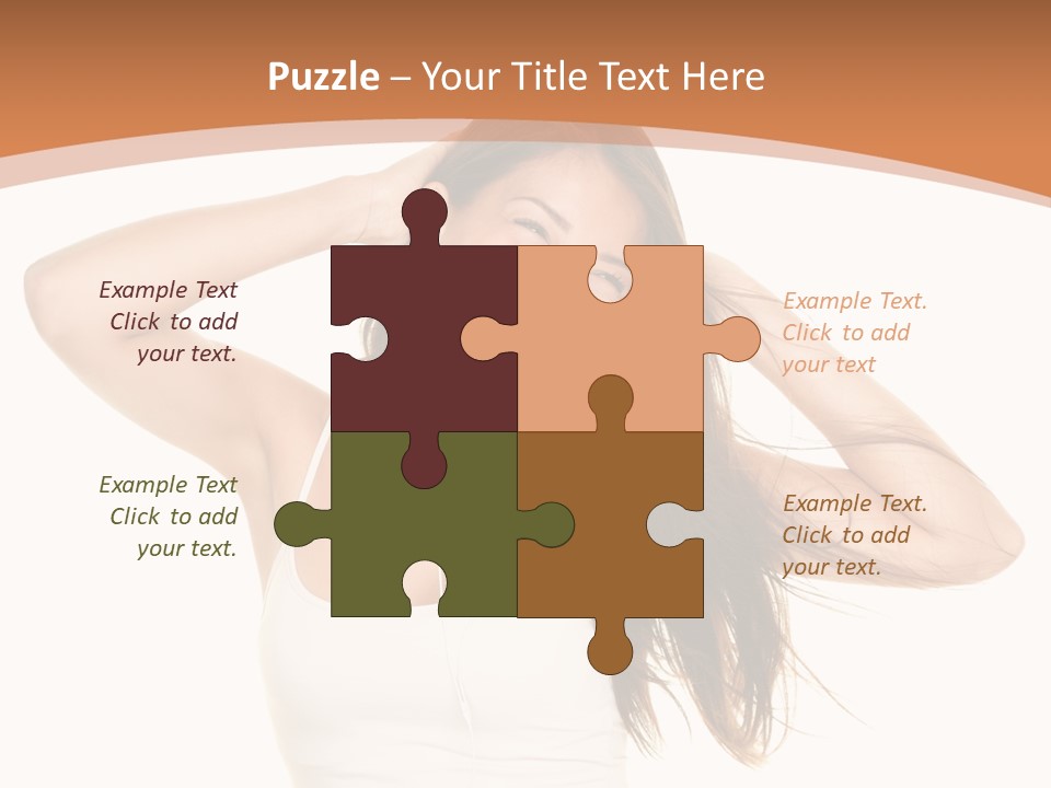 Sexy Earphones Mixed PowerPoint Template