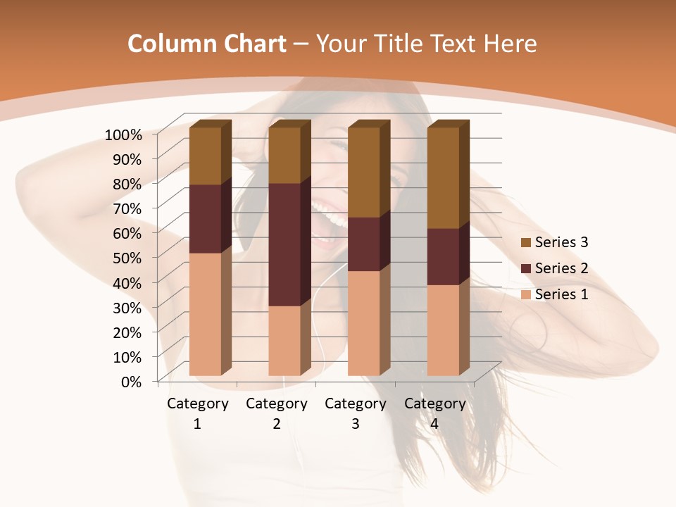 Sexy Earphones Mixed PowerPoint Template