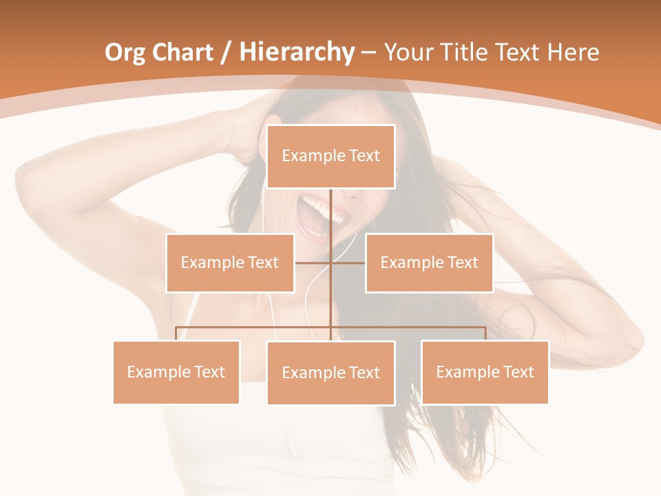 Sexy Earphones Mixed PowerPoint Template