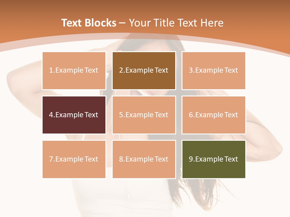 Sexy Earphones Mixed PowerPoint Template