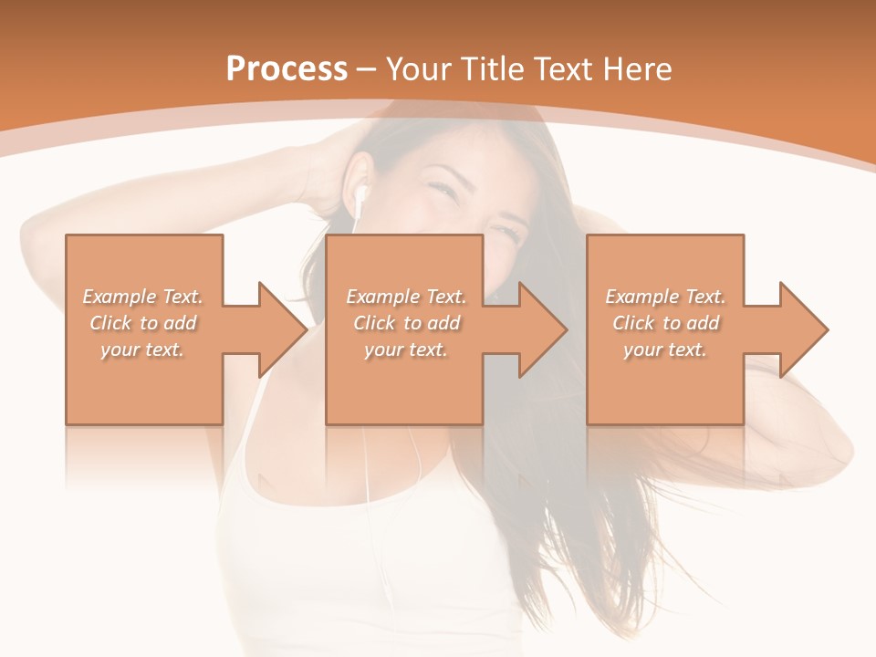 Sexy Earphones Mixed PowerPoint Template