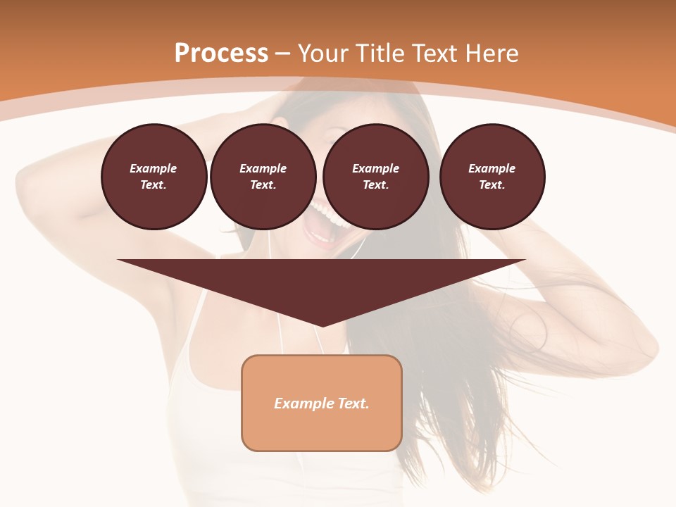 Sexy Earphones Mixed PowerPoint Template