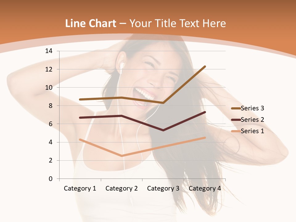 Sexy Earphones Mixed PowerPoint Template