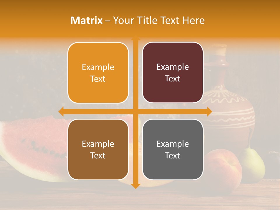 Wood Seeds Food PowerPoint Template