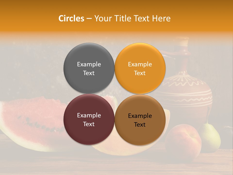 Wood Seeds Food PowerPoint Template