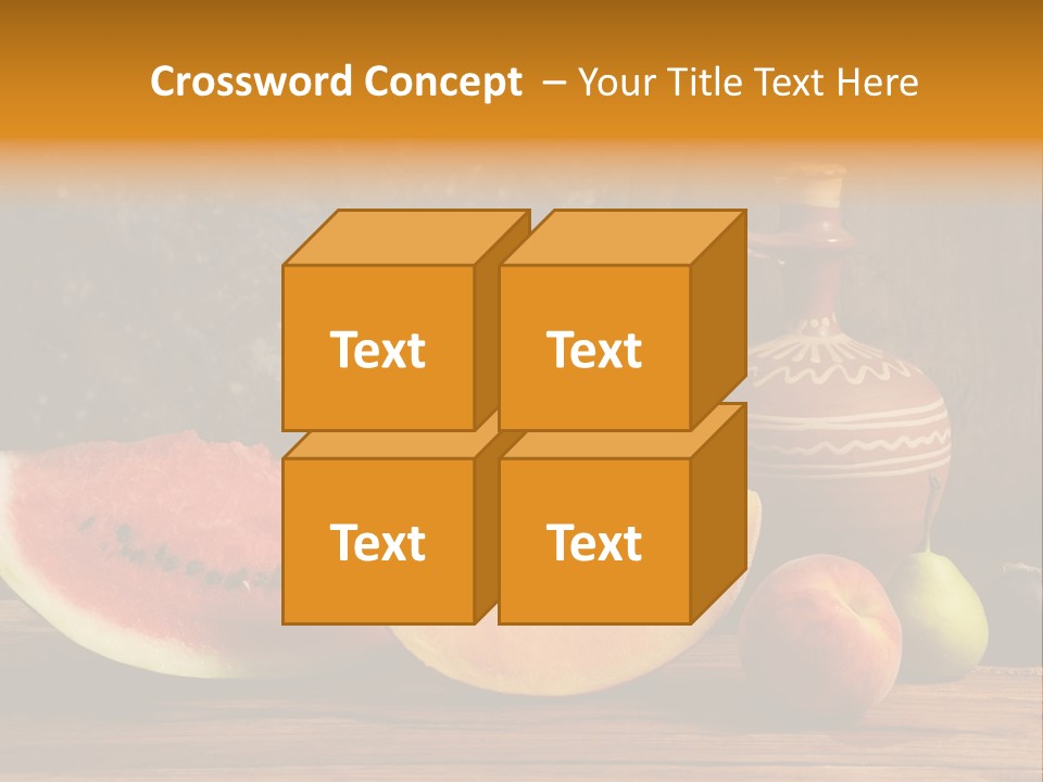 Wood Seeds Food PowerPoint Template