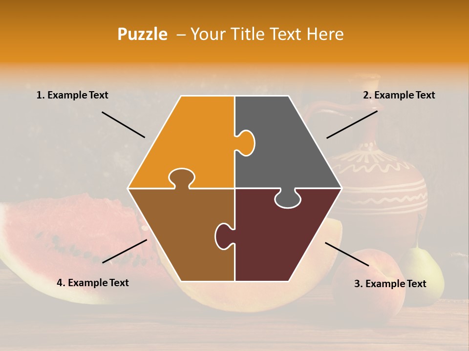 Wood Seeds Food PowerPoint Template