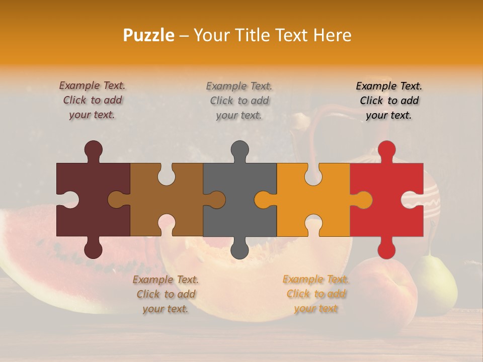 Wood Seeds Food PowerPoint Template