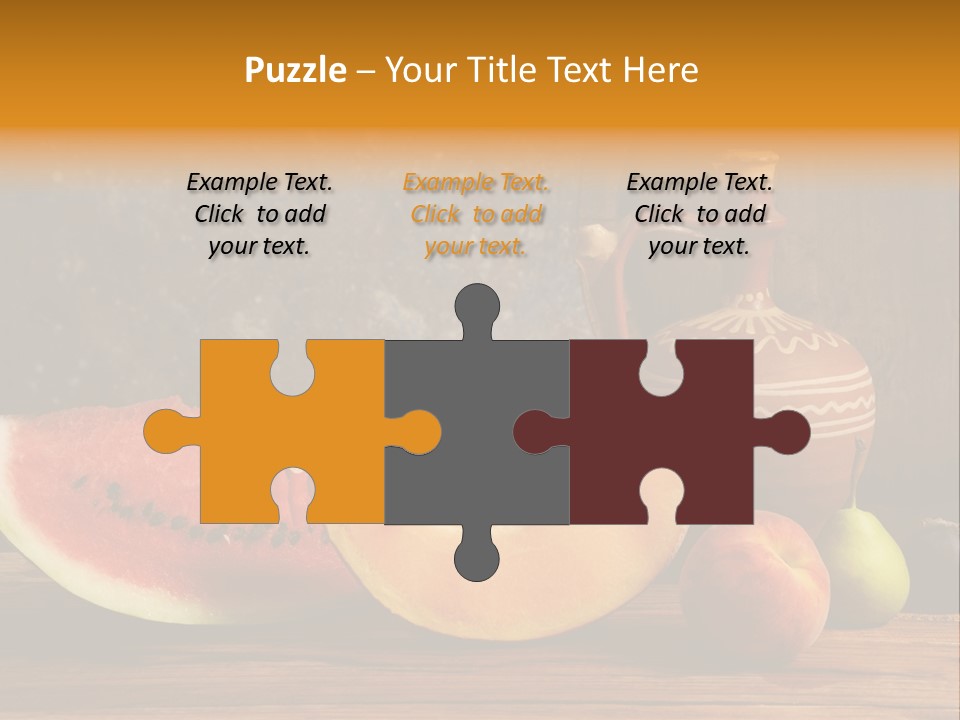 Wood Seeds Food PowerPoint Template