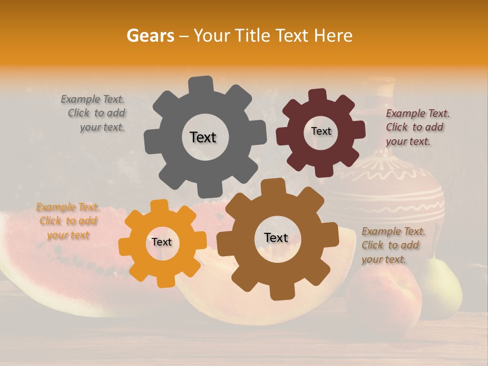 Wood Seeds Food PowerPoint Template